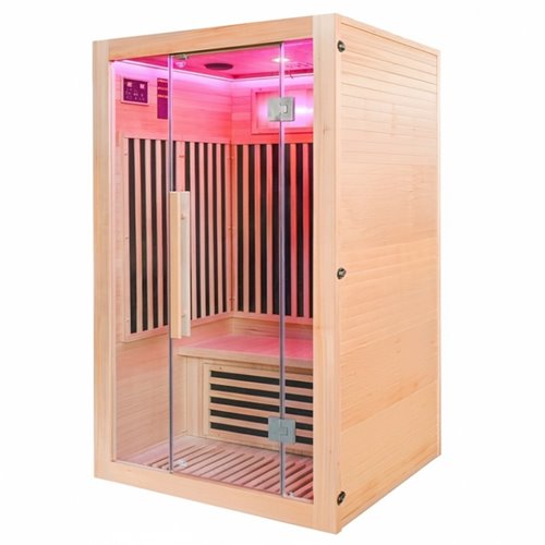 Sauna na podczerwień sucha 3-osobowa 120x105 cm ALTA2-CRB Infrared zdjęcie 23