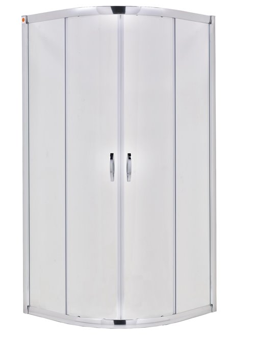 Kabina prysznicowa półokrągła 80x80 szkło mleczne