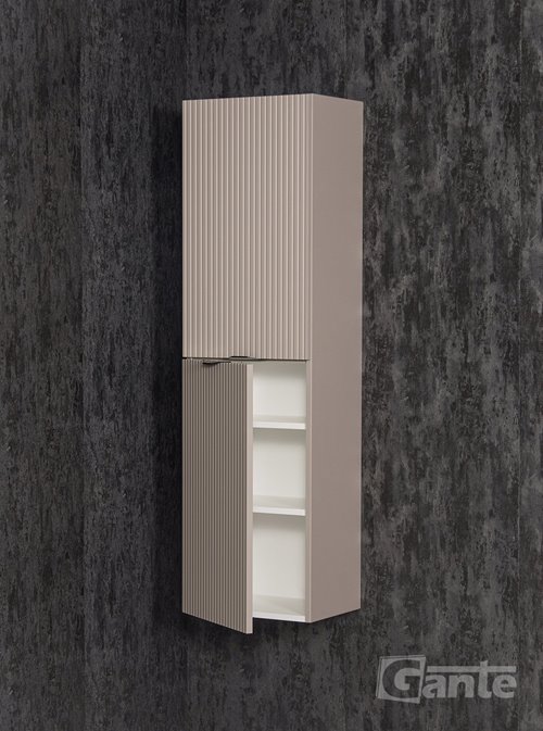 Słupek łazienkowy z lamelami wiszący wysoki 143,5x40 Victa Lamello kolor fume mat