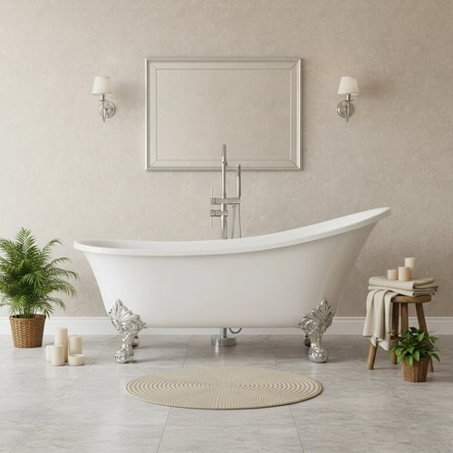 Wanna wolnostojąca retro lwie łapy 175 cm Sparta Rea