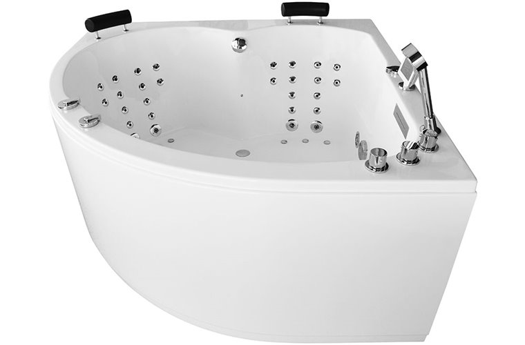 Wanna spa z hydromasażem narożna 150x150 cm MUE-0032A LEWA
