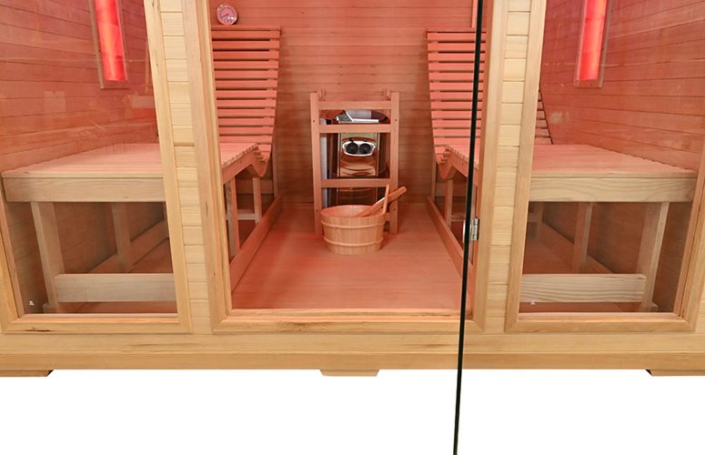 Sauna sucha fińska piec 8 KW Harvia BC80 + kamienie solne 180X180X190CM MO-TS4 Mazur