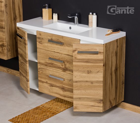 Szafka wisząca z umywalką 120/39/C3 Clever seria Fokus NE