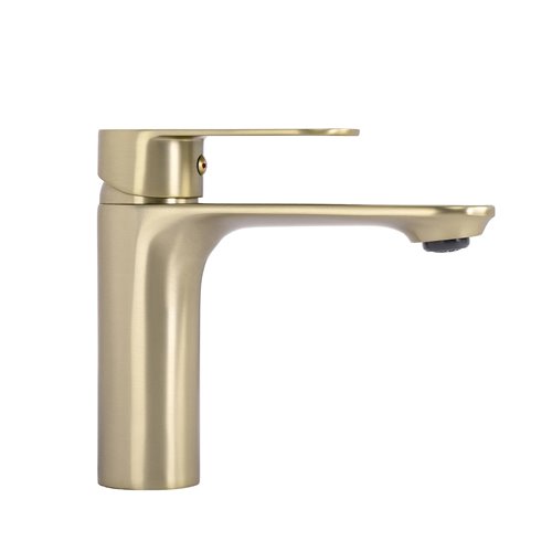 Bateria umywalkowa złoto szczotkowane Rea Drop