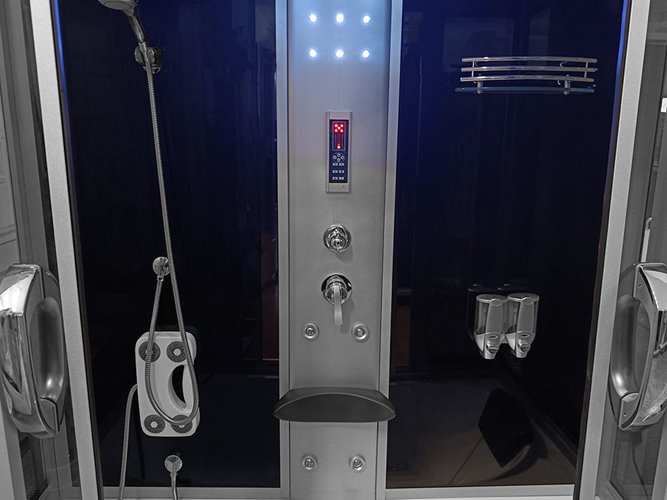 Prostokątna kabina z hydromasażem 170x90 cm MO-0611