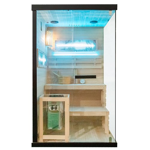 Sauna fińska 2 osobowa wysokotemperaturowa 3,5KW Harvia 120x120 cm Lark1