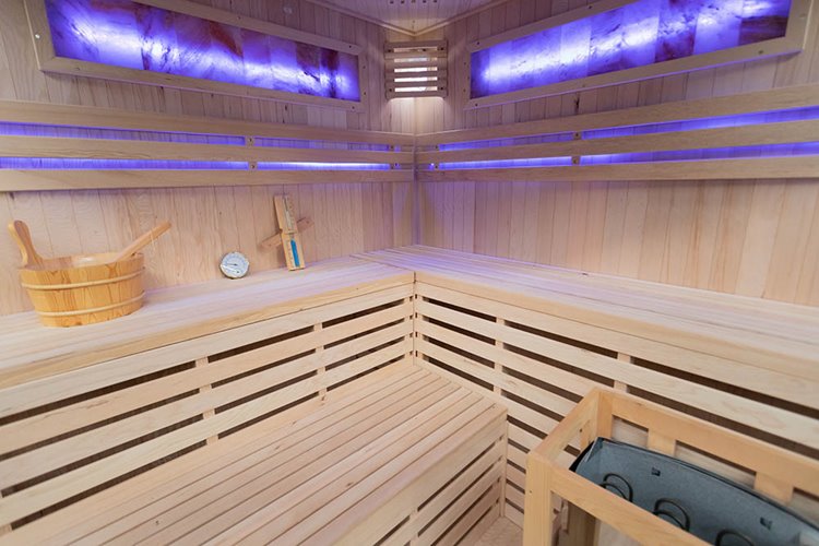 Sauna sucha fińska piec 6 KW Harvia BC60 + kamień solny 180X180X200CM MO-EA4CS Mazur