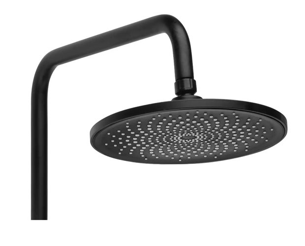 Zestaw prysznicowy natynkowy czarny Foss Clif Rea