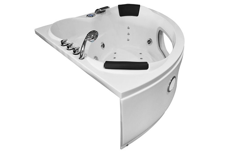 Wanna z hydromasażem narożna Turbo 140x140 cm MO-1001