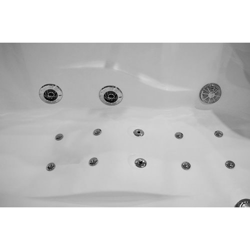 Wanna z hydromasażem dwuosobowa 180x120 cm MO-1631 Lewa