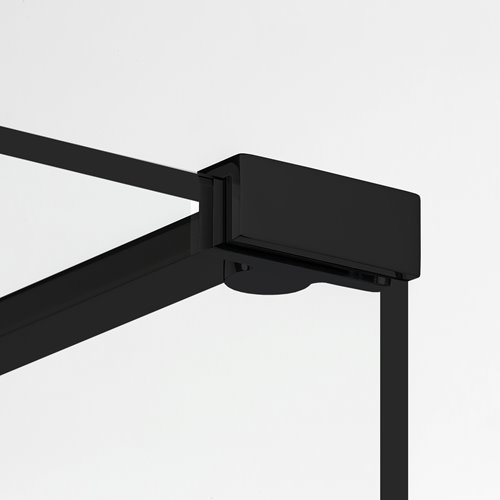 Ścianka prysznicowa rozmiar 140 cm czarne wykończenie profili EXK-0063 New Modus Black