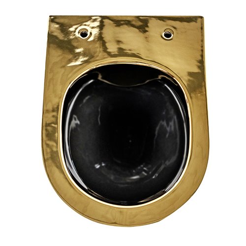 Złoty połysk miska wc wisząca Mizu Rimless 4.0 MIZU-GL-BL-RIM-03  Hydrosan