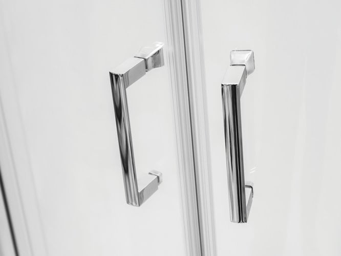 Kabina prysznicowa półokrągła 80x80 szkło mleczne 185 cm Modern Besco