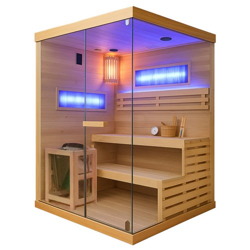 Sauna fińska 4 osobowa wysokotemperaturowa 4,5KW Harvia 140x150 cm Lark3-WD