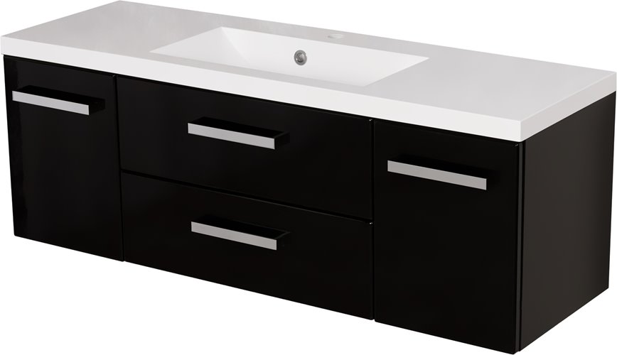 Szafka wisząca z umywalką 120/39C Clever seria Fokus C