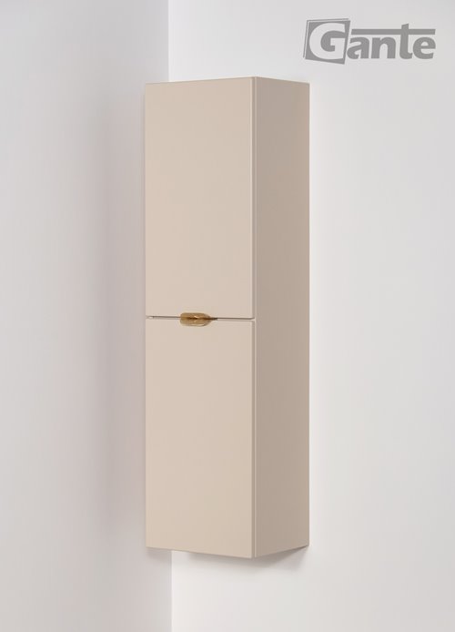 Słupek łazienkowy wiszący piaskowy złoty uchwyt 143,5x40 cm Magnolia Gante