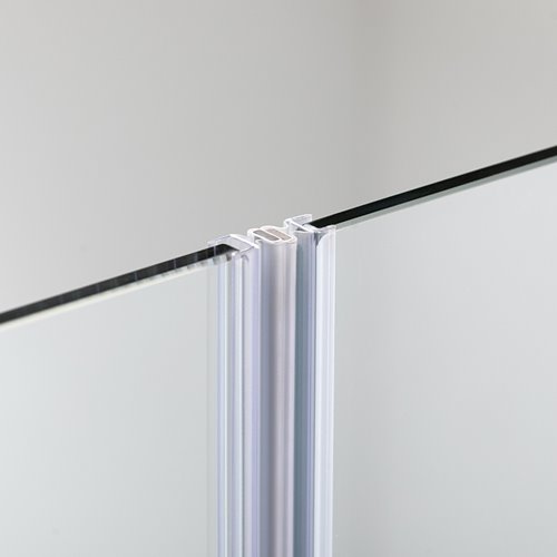 Drzwi prysznicowe rozsuwane szkło 8 mm szerokość 140 cm ASTRA-CH-DUO-140