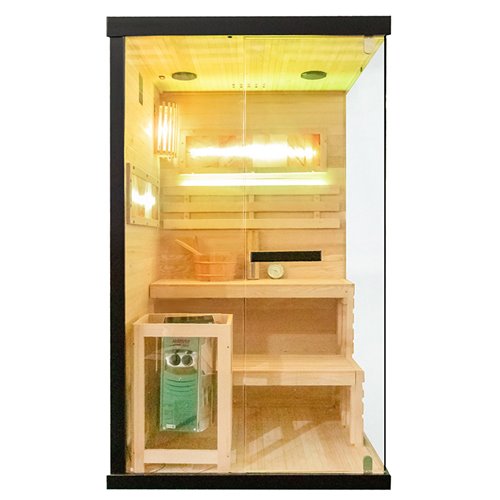 Sauna fińska 2 osobowa wysokotemperaturowa 3,5KW Harvia 120x120 cm Lark1