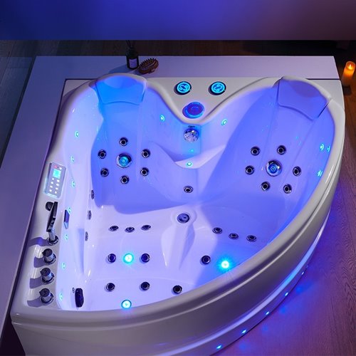 Wanna narożna z hydromasażem narożna 150x150 cm Roma 764 Hydrosan Prawa