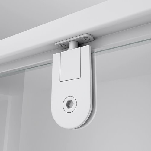 Biała prostokątna kabina prysznicowa 100x90 drzwi uchylne KZ07A