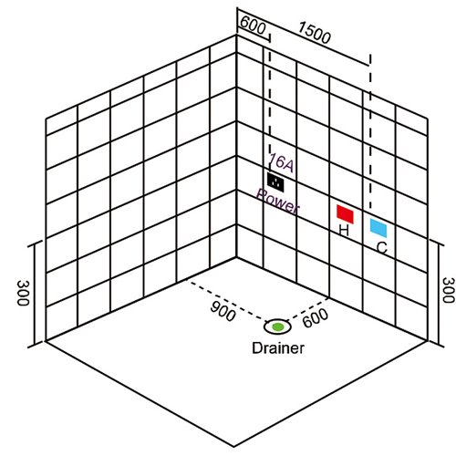 Wanna z hydromasażem prostokątna 180x120 cm Nike 937 Hydrosan