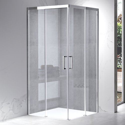 Kabina prysznicowa kwadratowa 80x80 drzwi rozsuwane KZ90A