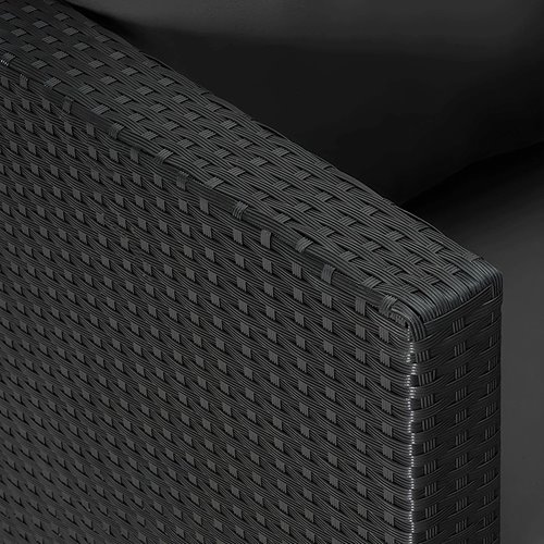 Meble ogrodowe technorattan sofa, stół, dostawka zestaw Volta zdjęcie 13
