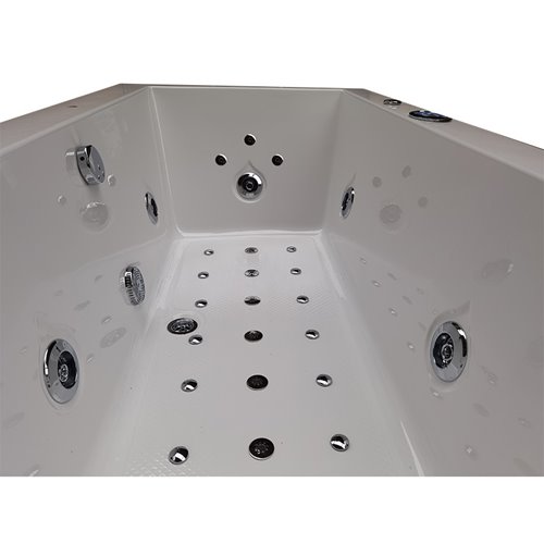 Wanna z hydromasażem prostokątna Ramona 640 180x90