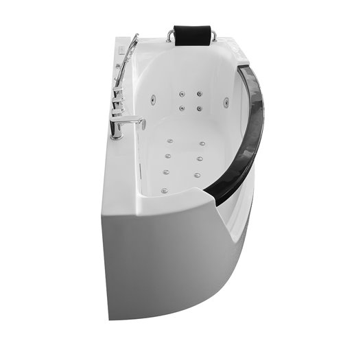 Wanna spa z hydromasażem narożna 170x85 cm MO-0076 PRAWA