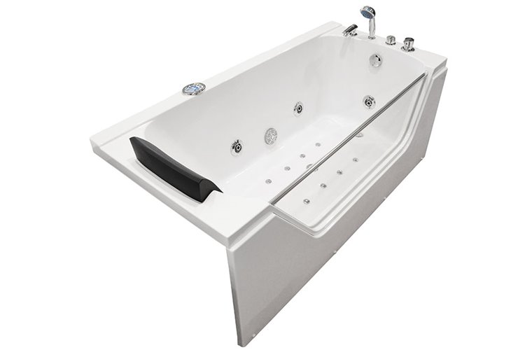 Wanna łazienkowa z hydromasażem Spa prostokątna 170x80 cm MO-0319