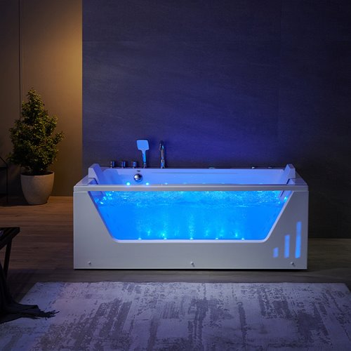 Wanna z hydromasażem przyścienna 180x90 cm Saturn 944 Hydrosan