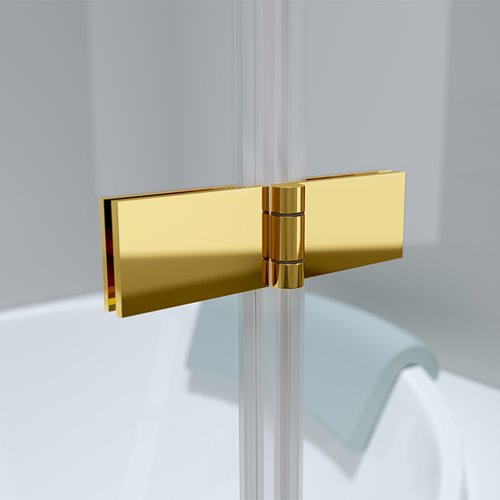 Parawan wannowy składany złoty 100x140 PR04