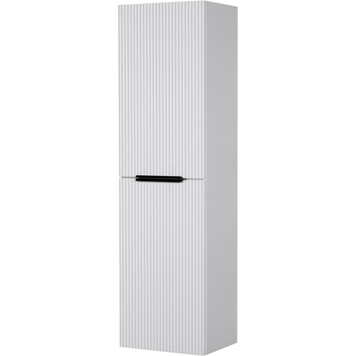 Słupek łazienkowy frezowany wiszący wysoki 143,5x40 Sydney kolor biały mat