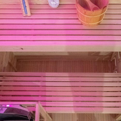 Sauna fińska 4 osobowa wysokotemperaturowa 4,5KW Harvia 140x150 cm Lark3