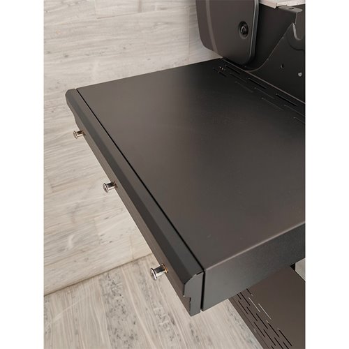 Grill gazowy ZEUS-A kolor czarny ruszt żeliwny moc 8,5 kW + pokrowiec + palnik boczny