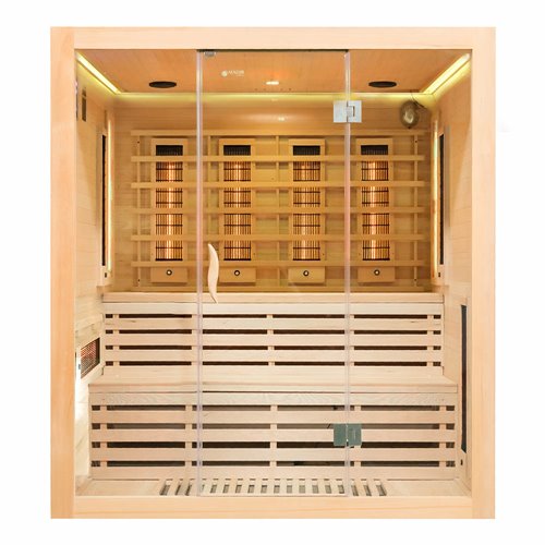 Sauna na podczerwień 4 osobowa + kamienie solne 200X180X200CM MO-EA4RS XL Infrared Mazur