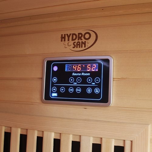 Sauna Combo na podczerwień + fińska 4-osobowa 160x160 cm Helsi3 6KW