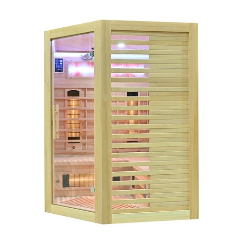 Sauna na podczerwień kamień solny 150X150X190CM MO-RL3CS Infrared Mazur