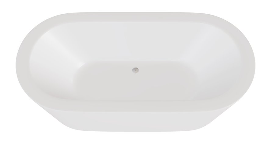 Wanna wolnostojąca Victoria 160 cm syfon chrom Besco WKV-160-WO