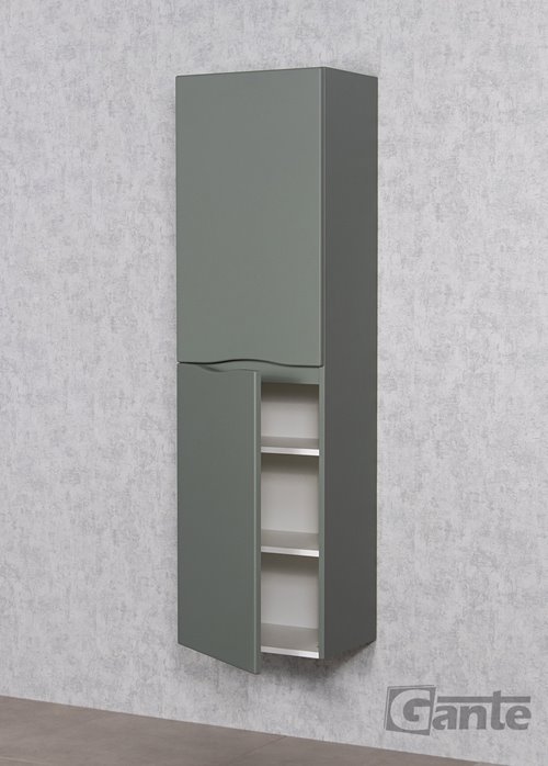 Słupek łazienkowy wiszący kolor szałwiowy ONDA 45x155 cm Gante