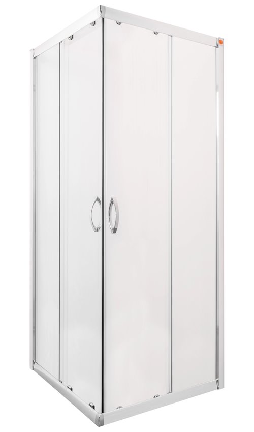 Zestaw z brodzikiem kabina kwadratowa 70x70 cm szkło mleczne