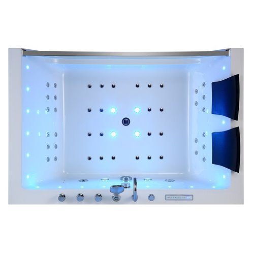 Wanna z hydromasażem prostokątna 180x120 cm Nike 937 Hydrosan