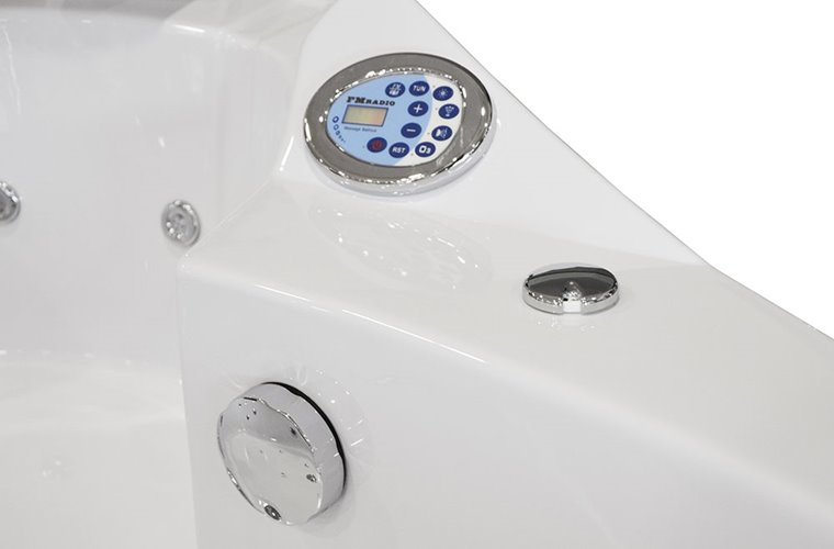 Wanna z hydromasażem narożna Turbo 157x157 cm MO-10632T XL