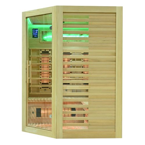 Sauna na podczerwień kamień solny + turmaliny 150X150X190CM MO-RL3CST Infrared Mazur