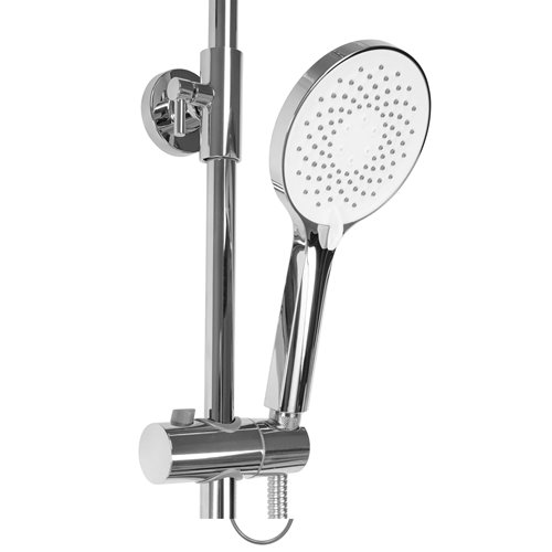 Chromowany zestaw prysznicowy z wylewką Avalon Rea