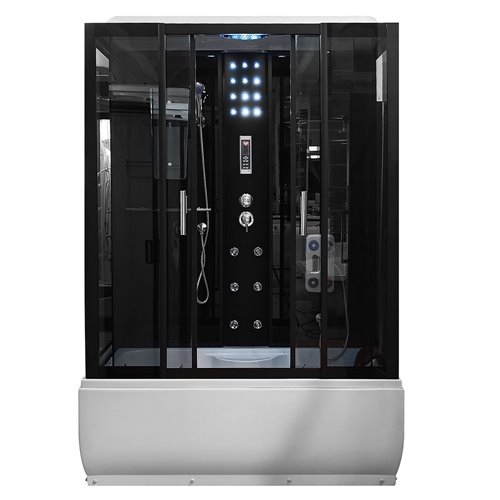 Prostokątna kabina z hydromasażem 150x83 cm MO-02005B