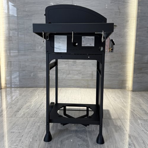 Grill gazowy APOLLO-A kolor czarny ruszt żeliwny moc 8,5 kW + pokrowiec + palnik boczny