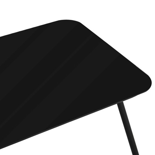 Zestaw mebli ogrodowych metalowych stół, sofa oraz fotele Sierra kolor czarny