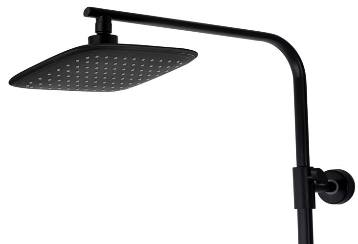 Czarny zestaw prysznicowy z termostatem Tom Rea