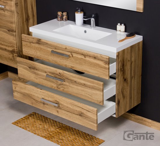 Szafka wisząca z umywalką 100/39/3 seria Fokus NE